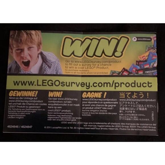 LEGO 7914 Star Wars Instruction Manual ONLY Mandalorian Battle Pack - Picture 2 of 2